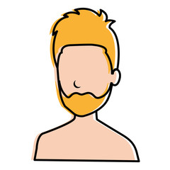 young man shirtless avatar character