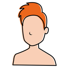 young man shirtless avatar character