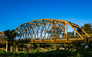 Columbus, TX  October 13,2017 The bridge into Columbus, TX over the Colorado River on route 71.