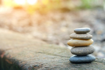 Balance stone with spa