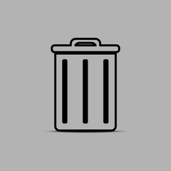 Bin icon vector