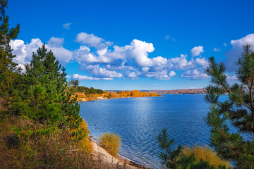 Autumn landscape. Berdsk, Siberia, Russia