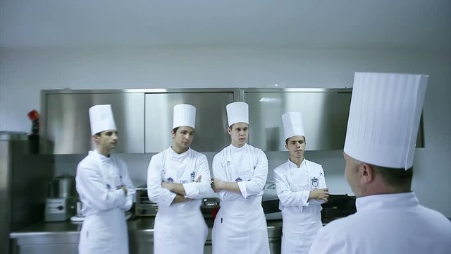 closeup of food preparation  cheff hands while in kithcen