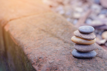 Balance stone with spa