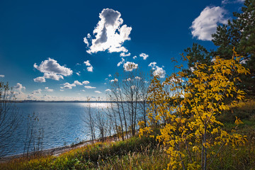 Autumn landscape. Berdsk, Siberia, Russia