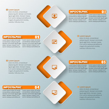 Abstract 3D Paper Infographics