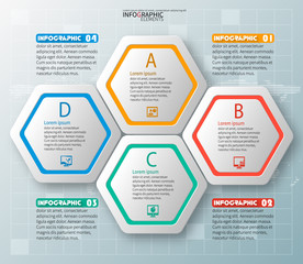 Abstract 3D Paper Infographics