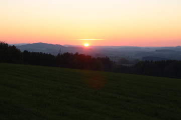herbst sonnenuntergang landschaft