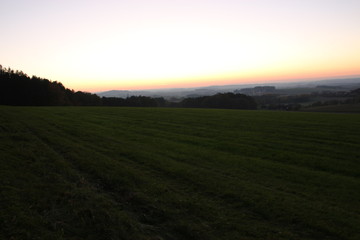 herbst sonnenuntergang landschaft