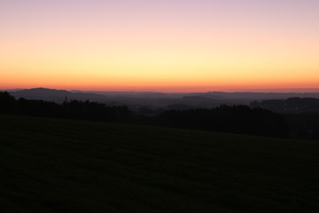 herbst sonnenuntergang landschaft
