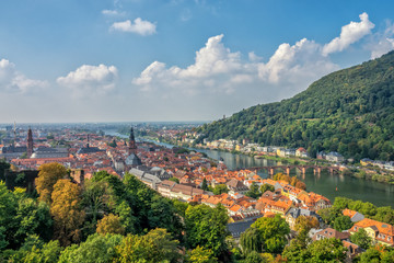Fototapeta na wymiar Bird's-eye view of Heidelberg