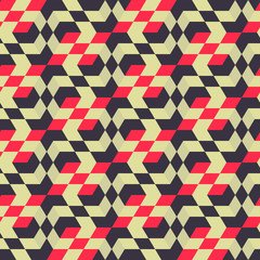 Seamless mosaic pattern. Geometric background. Vector Illustration.