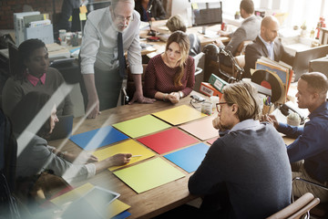 Business Team Meeting Project Planning Concept