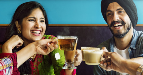 Friends Drinks Cheers Happy Concept