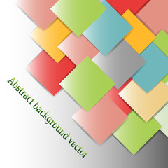 Colorful Square  background   Vector Design