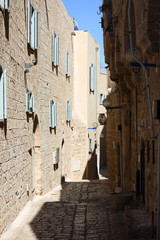 old street of the ancient city of Jaffa