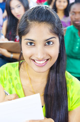 Indian woman in a seminar