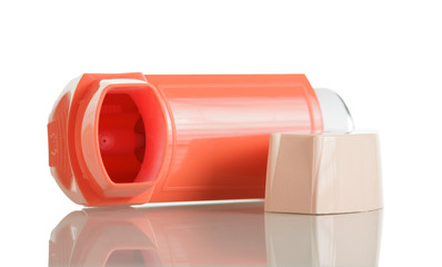 Device for inhalation with a dispenser isolated