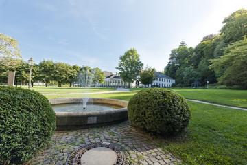 Fountain in the gardens in Baden-Baden, Germany