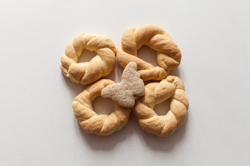 Fototapeta na wymiar Home made biscuits with aniseed