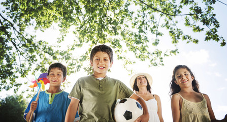 Park Football Playing Playful Relaxing Activity Concept