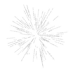 Naklejka premium Sun burst, star burst sunshine. Radiating from the center of thin beams, lines. Abstract explosion, speed motion lines 