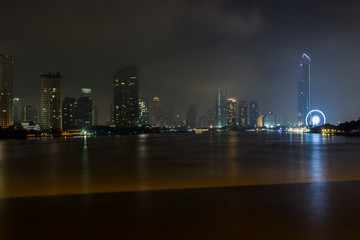 Fototapeta premium River Night View : 夜・川・景色