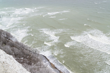 chalk cliffs of ruegen, germany