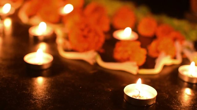 Diwali, Deepabali or Deepavali - the festival of lights, is widely celebrated in India and world over. Rangoli Diyas- colourful and decorated candles are lit in night , to remove darkness inside us.