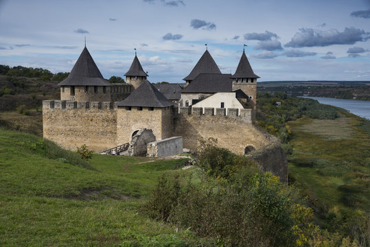 Medieval Fortress In Khotyn Ukraine