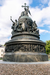 Millennium of Russia monument (1862)  in Novgorod Kremlin, Russia