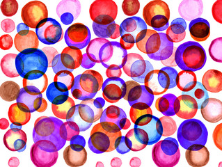 Abstract watercolor bubble background.