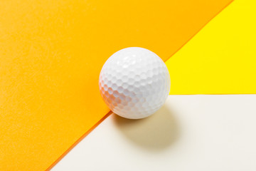 Close up of a golf ball