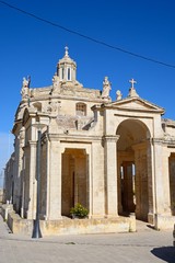 Front view of Providenza Chapel, Tal Providenza, Malta.
