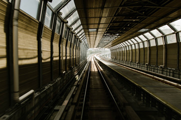 Malaysian Mass Rapit Transit for new generation transportation. motion blur effect