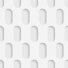 Seamless Tech Wallpaper. White Ellipse Background