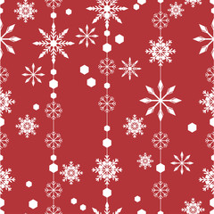 Pattern seamless snowflake
