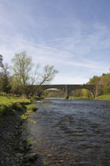 The Tweed bridge over the Tweed which was the old route of the A7