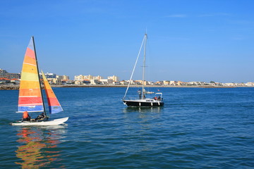 Obraz premium Voiliers en méditerranée, France 