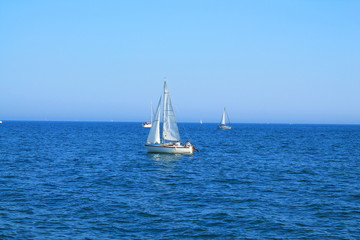 Fototapeta premium Promenade en voilier en méditerranée, France
