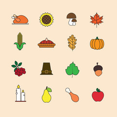 Autumn Icons set
