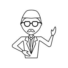 man  vector iilustration