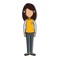 beautiful woman avatar character