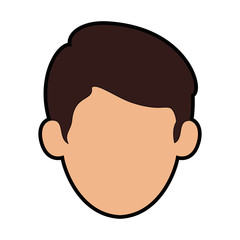 young man head avatar character