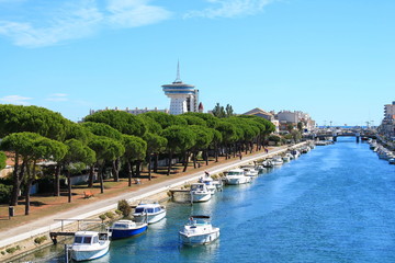 Palavas les flots, station balnéaire dans le sud de la France
