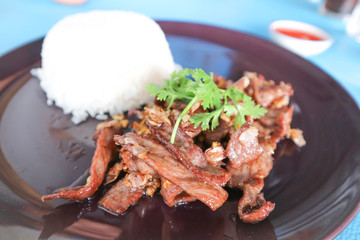 fried beef with rice