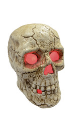 Cracked skull Halloween Concept
