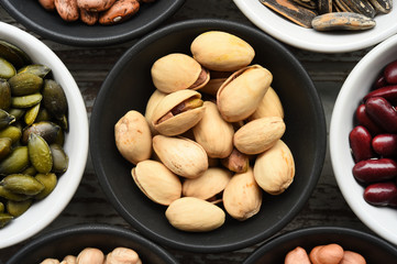 collection of different legumes for background