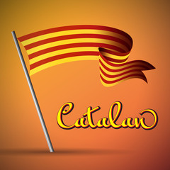 Catalan Flag illustration