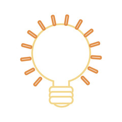 bulb idea  vector illustration